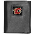 Calgary Flames® Leather Tri-fold Wallet